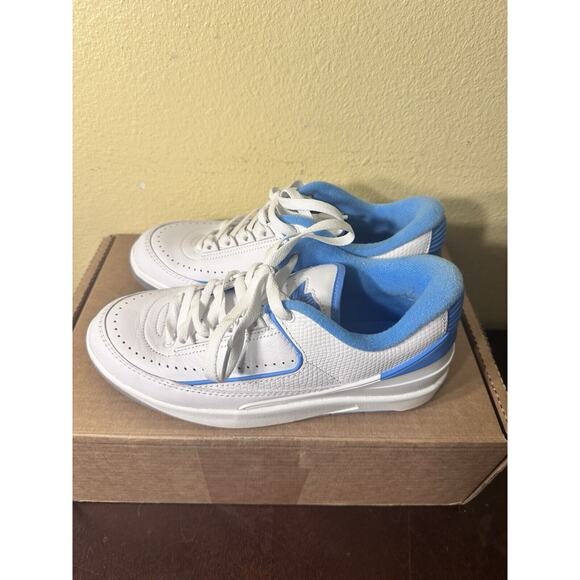 Nike Air Jordan 2 Retro Low University Blue White Size 6.5Y/Women 8 FJ6869 104 - Picture 5 of 12